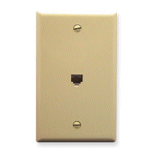 WALL PLATE 6c PHONE SMOOTH (IV - PAM Distributing Co