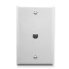 WALL PLATE 6c PHONE SMOOTH (WH - PAM Distributing Co