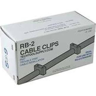 TELECRAFTER 06ES Cable Clip / STAPLE For Single RG 6 Cable 400ea Black - PAM Distributing Co - 1