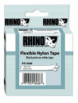 RHINOбТа INDUSTRIAL Labels 1/2" WHITE FLEX NYLON LA - PAM Distributing Co