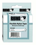 RHINOбТа INDUSTRIAL Labels 3/4" WHITE FLEX NYLON - PAM Distributing Co