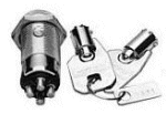 KEY SWITCH / Shunt ON / OFF 2 terminals, SPST. Key 1302 - PAM Distributing Co - 1