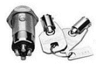 KEY SWITCH / Shunt ON / OFF 2 terminals, SPST. Key 1302 - PAM Distributing Co - 1