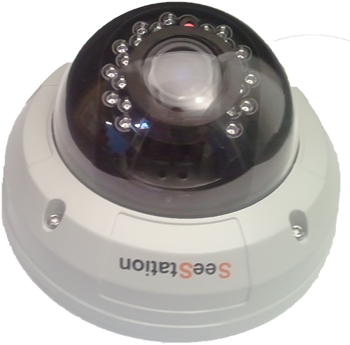 SeeStation C2429AV8 Dome Camera Vandal Resistant 1000TVL 2.8-12mm Varifocal Lens - PAM Distributing Co