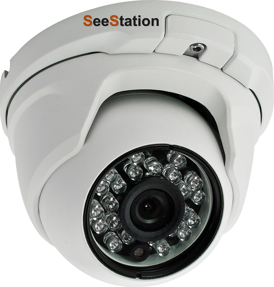 SeeStation C2435AV8 Dome Camera Vandal Resistant 1000L 2.8-12mm Varifocal Lens DC12V - PAM Distributing Co