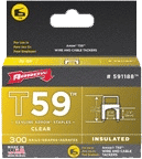 Arrow Fastener 591188 Genuine T59 Insulated Clear 1/4-Inch by 5/16-Inch Staples, 300-Pack - PAM Distributing Co - 2