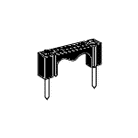 Telecrafter TP-66ES Cable Clip / Staple For Dual RG 6 Cable 400ea  Black - PAM Distributing Co - 3