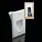 Wall Plate Single Gang Recessed Multi Media Almond - PAM Distributing Co