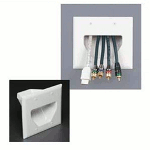Wall Plate Double Gang Recessed Multi Media Almond - PAM Distributing Co